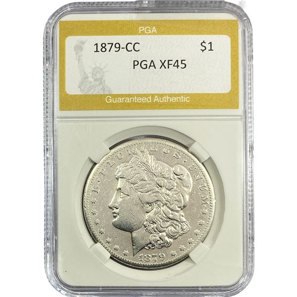 1879-CC Morgan Silver Dollar PGA XF45
