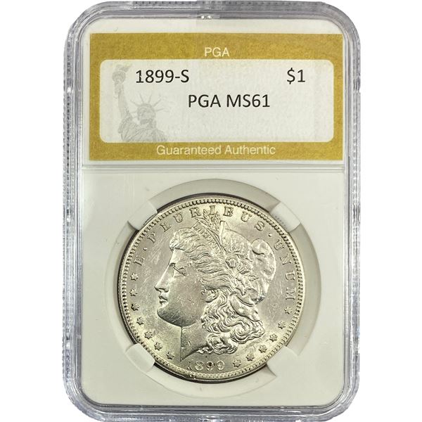 1899-S Morgan Silver Dollar PGA MS61