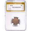 Image 1 : 1876 Indian Head Cent PGA MS64 RED