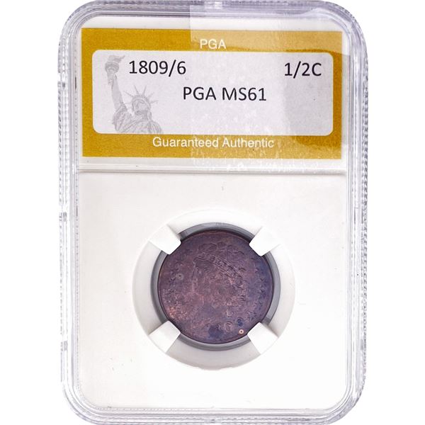 1809/6 Classic Head Half Cent PGA MS61