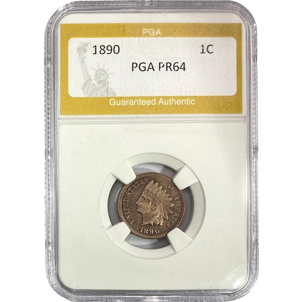 1890 Indian Head Cent PGA PR64