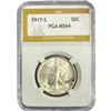 Image 1 : 1917-S Walking Liberty Half Dollar PGA MS64