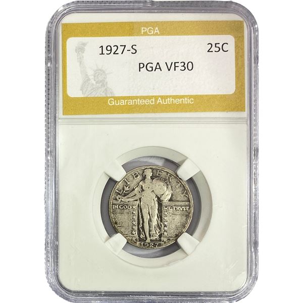 1927-S Standing Liberty Quarter PGA VF30