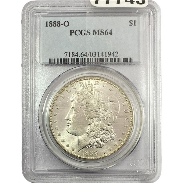 1888-O Morgan Silver Dollar PCGS MS64