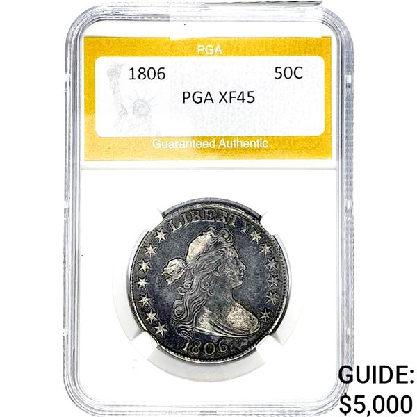 1806 Draped Bust Half Dollar PGA XF45
