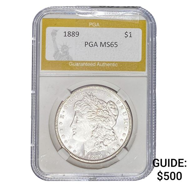1889 Morgan Silver Dollar PGA MS65