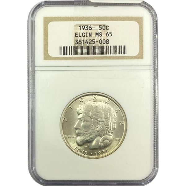 1936 Elgin Half Dollar NGC MS65