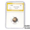 Image 1 : 1834 Capped Bust Half Dime PGA MS65 Monster