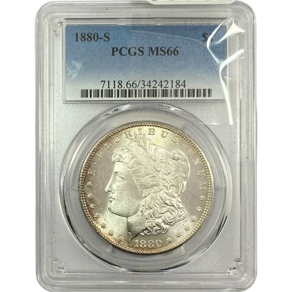 1880-S Morgan Silver Dollar PCGS MS66