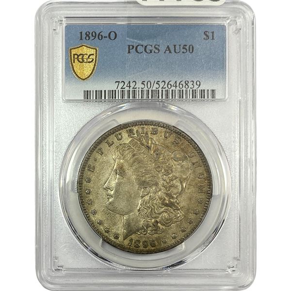 1896-O Morgan Silver Dollar PCGS AU50