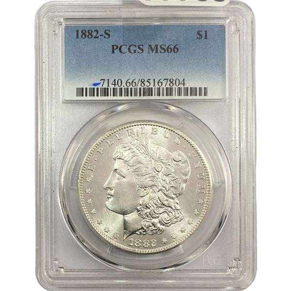 1882-S Morgan Silver Dollar PCGS MS66