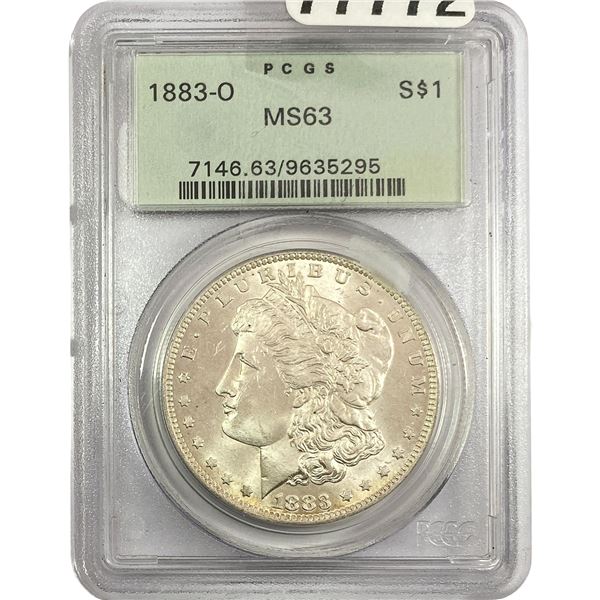 1883-O Morgan Silver Dollar PCGS MS63