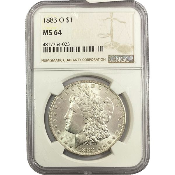 1883-O Morgan Silver Dollar NGC MS64