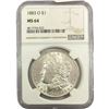 Image 1 : 1883-O Morgan Silver Dollar NGC MS64