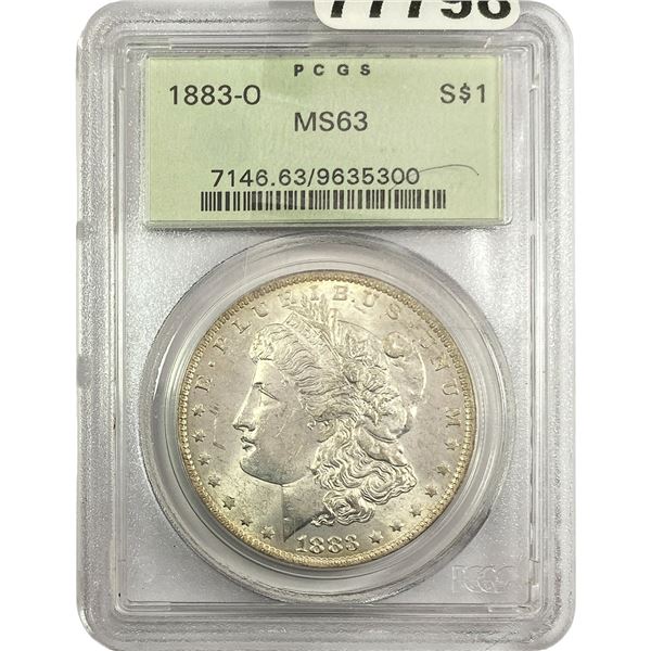 1883-O Morgan Silver Dollar PCGS MS63