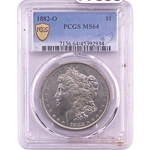 1882-O Morgan Silver Dollar PCGS MS64
