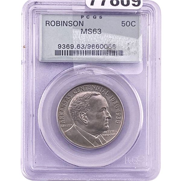 1936 Robinson Half Dollar PCGS MS63