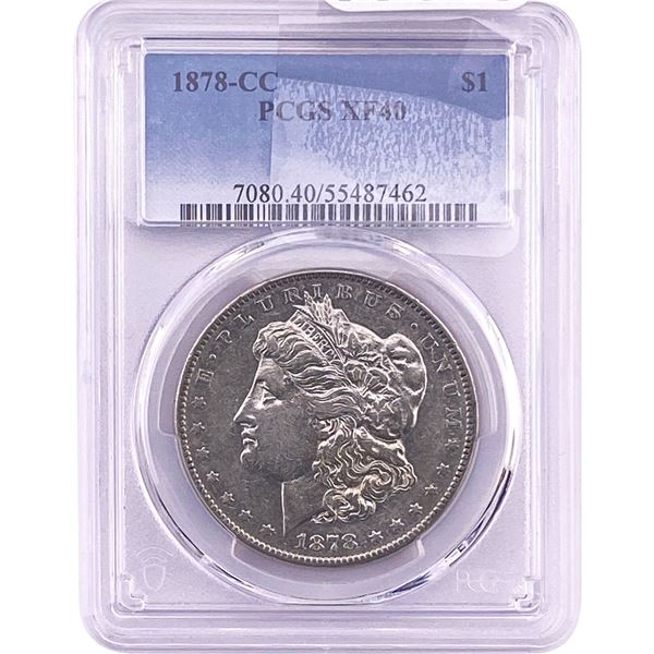 1878-CC Morgan Silver Dollar PCGS XF40