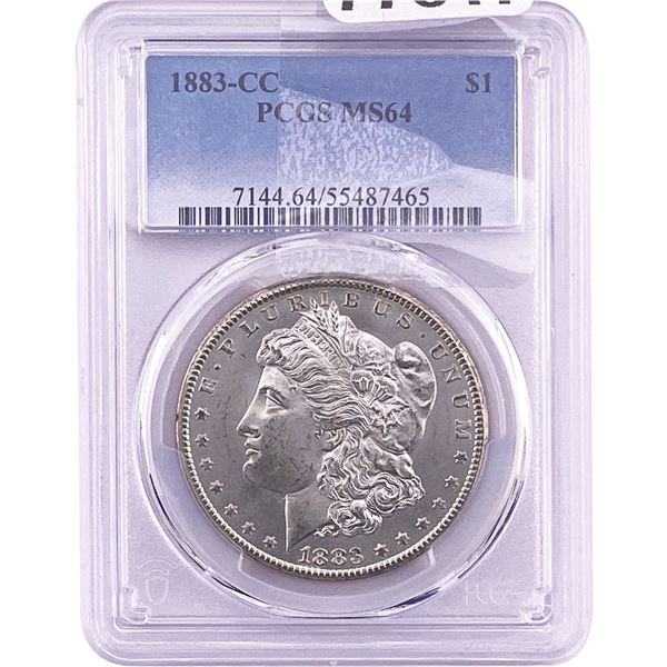 1883-CC Morgan Silver Dollar PCGS MS64
