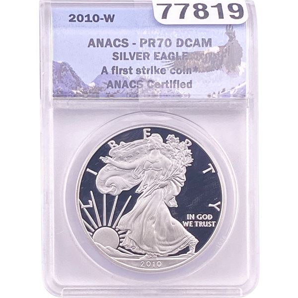 2010 Silver Eagle ANACS PR70 DCAM