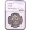 Image 1 : 1883-CC Morgan Silver Dollar NGC MS64