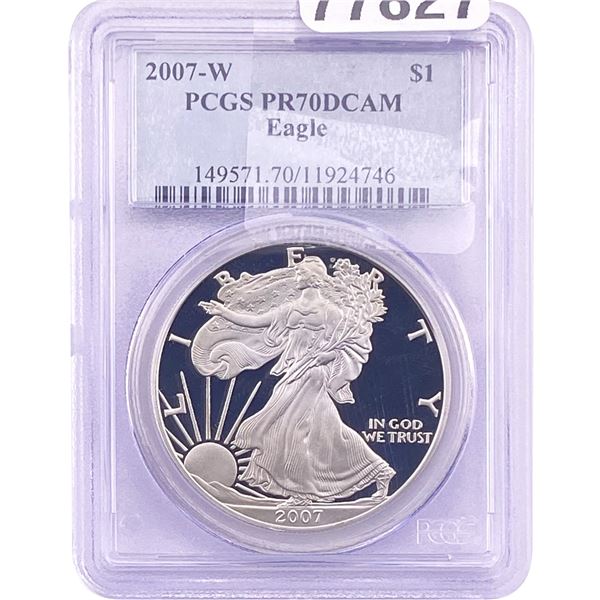 2007 Silver Eagle PCGS PR70 DCAM