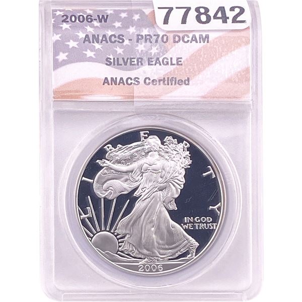 2006 Silver Eagle ANACS PR70 DCAM