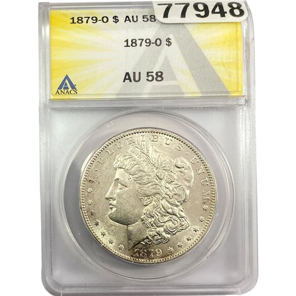 1879-O Morgan Silver Dollar ANACS AU58