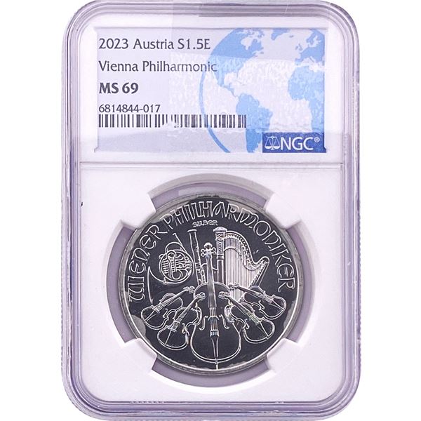 2023 Austria S1.5E Vienna Phil. NGC MS69