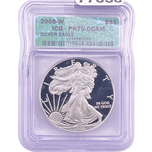 2008 Silver Eagle ICG PR70 DCAM