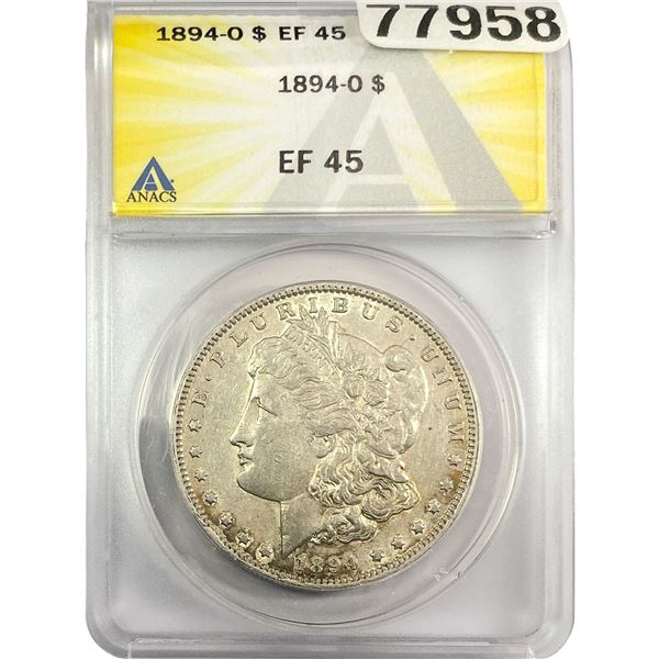 1897-O Morgan Silver Dollar ANACS EF45
