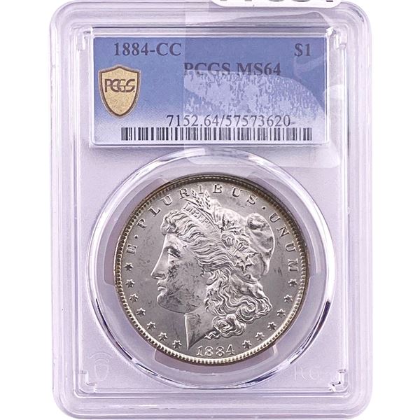 1884-CC Morgan Silver Dollar PCGS MS64