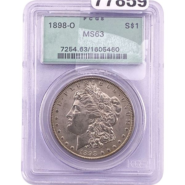 1898-O Morgan Silver Dollar PCGS MS63