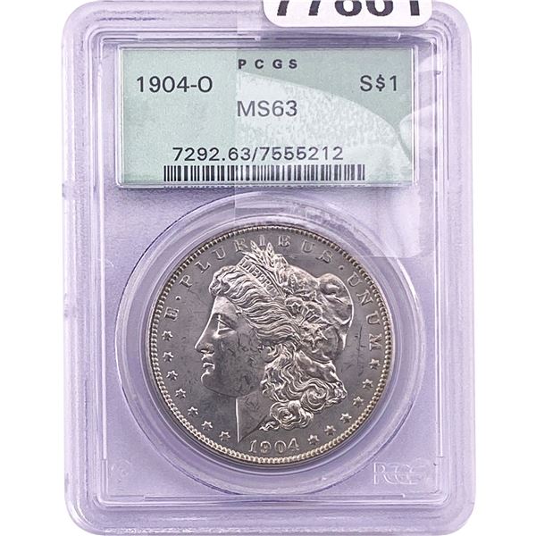 1904-O Morgan Silver Dollar PCGS MS63