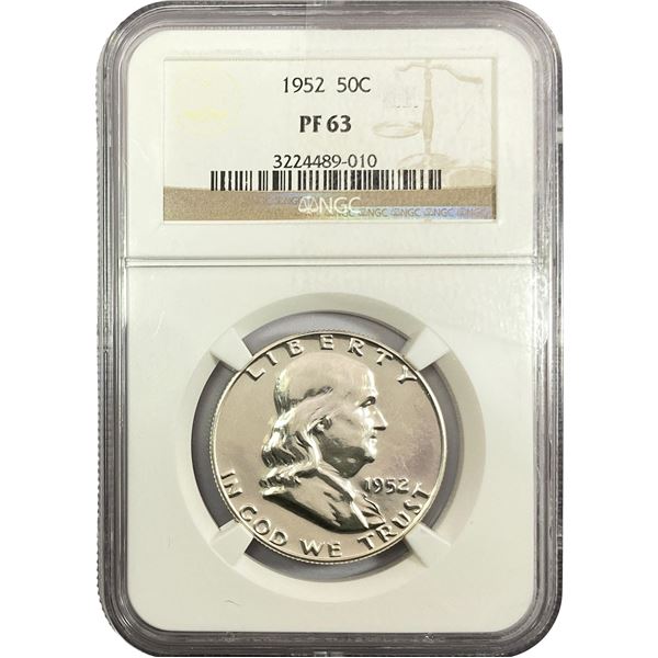 1952 Franklin Half Dollar NGC PF63