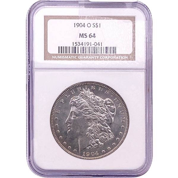 1904-O Morgan Silver Dollar NGC MS64