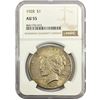 Image 1 : 1928 Silver Peace Dollar NGC AU55