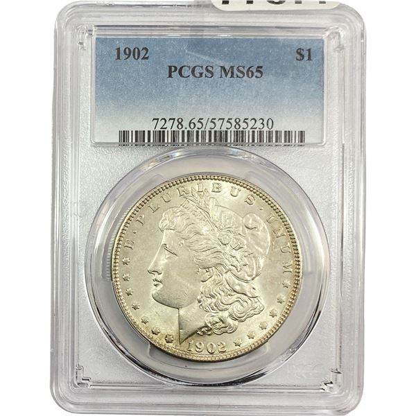1902 Morgan Silver Dollar PCGS MS65
