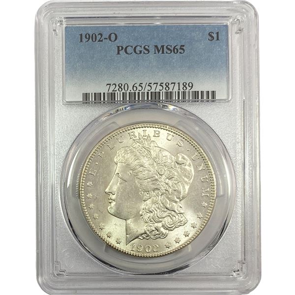 1902-O Morgan Silver Dollar PCGS MS65