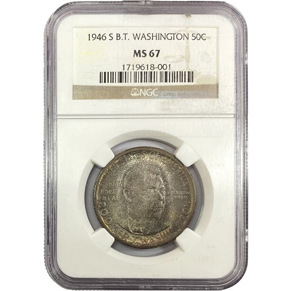 1946-S Washington Silver Half Dollar NGC MS67