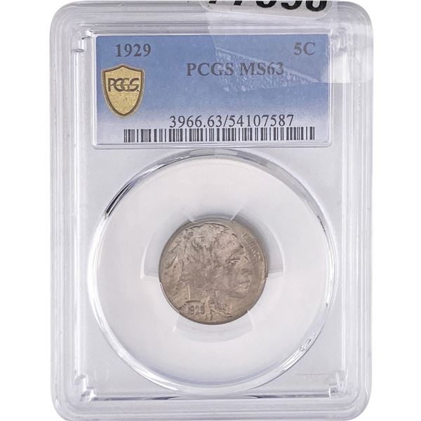 1929 Buffalo Nickel PCGS MS63