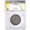 Image 1 : 1899 Barber Half Dollar ANACS F12