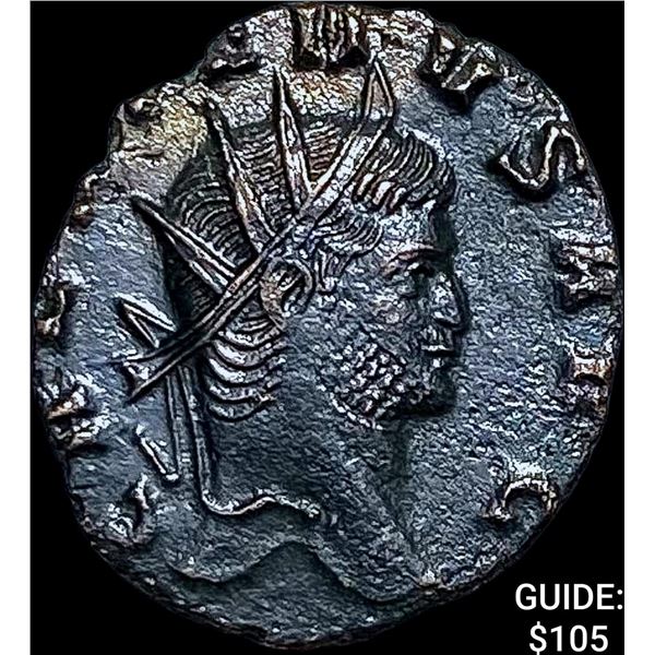 Roman Gallienus, 253-268 AD BI DBL Denarius CHOICE AU