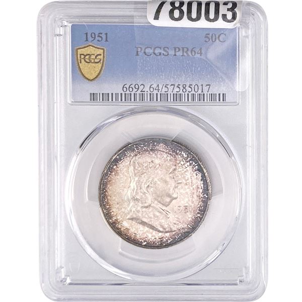 1951 Franklin Half Dollar PCGS PR64