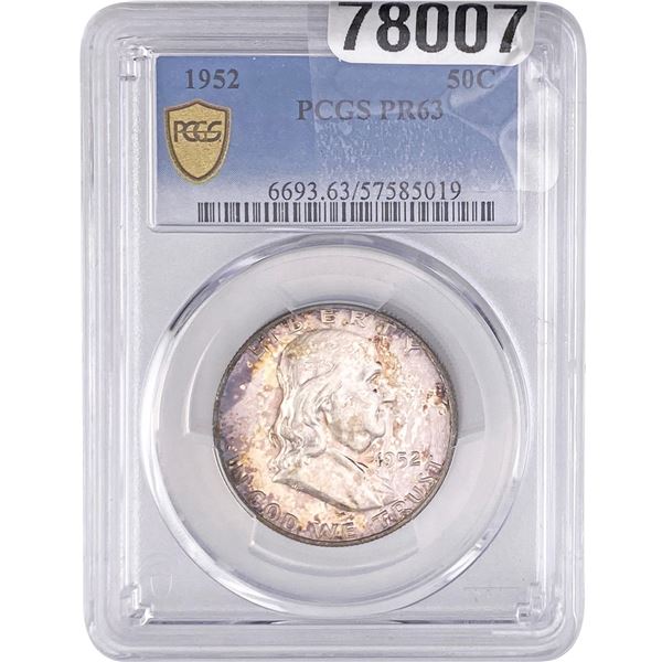 1952 Franklin Half Dollar PCGS PR63