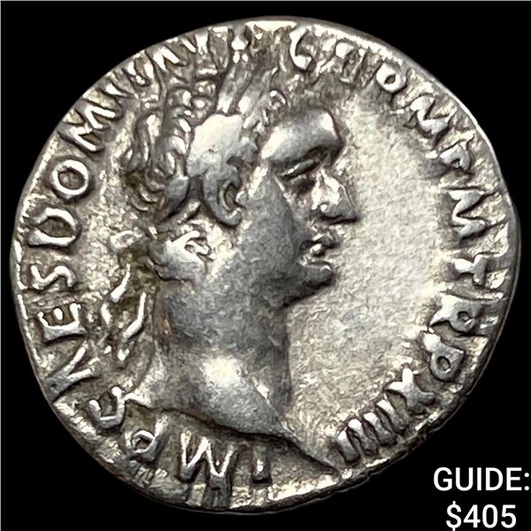 Roman Domitian 81-96 AD Silver Denarius CLOSELY UNCIRCULATED