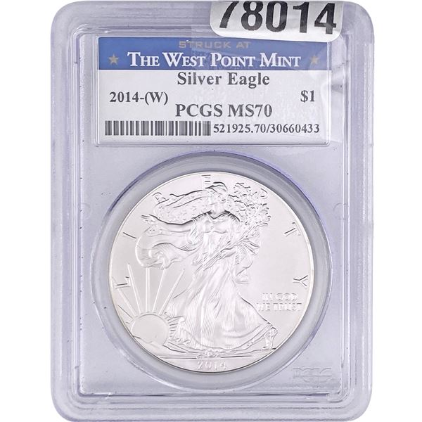 2014-W Walking Liberty Dollar PCGS MS70