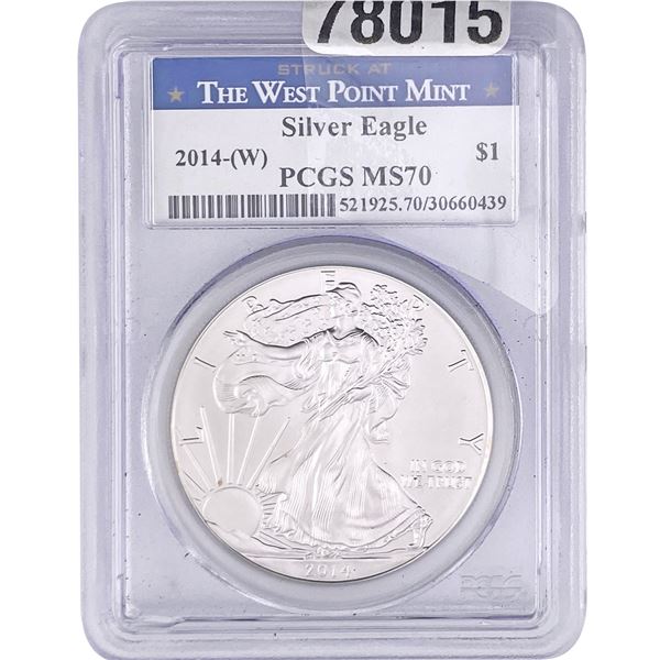 2014-W Walking Liberty Dollar PCGS MS70