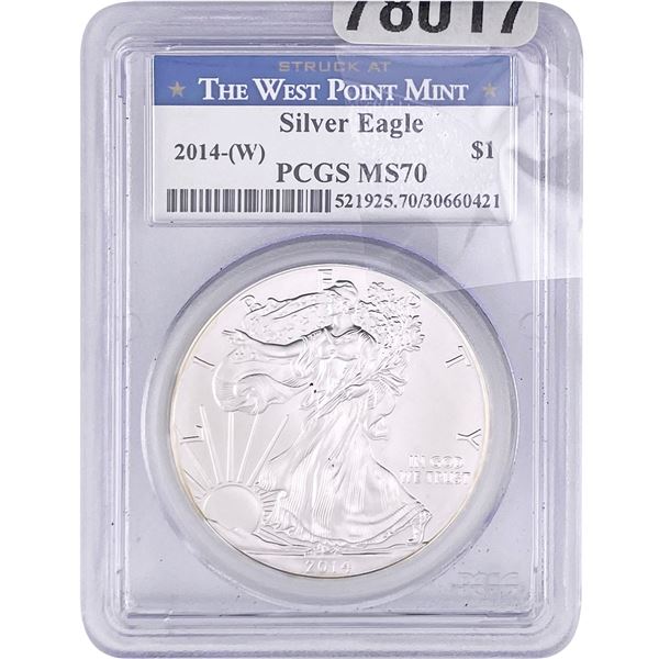 2014-W Walking Liberty Dollar PCGS MS70