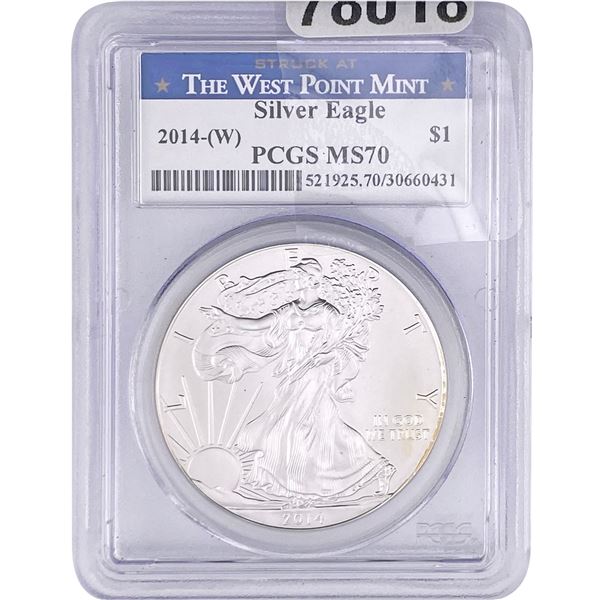 2014-W Walking Liberty Dollar PCGS MS70